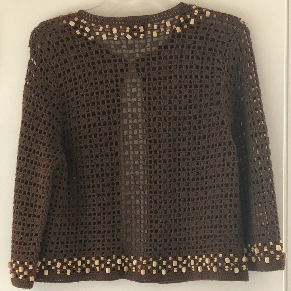Crocheted and Beaded jacket - Picture 2 of 2